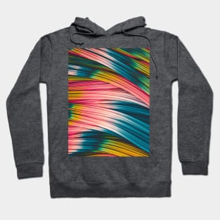 Bubble Gum Colored Abstract Strands Hoodie